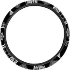 American Tribal Geometric Pattern Steering Wheel Cover with a Diameter of 15" for Van Car SUV Truck Full Surround Auto Steering Wheel Protector Steering Wheels Accessories