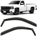 in-Channel Incredibly Durable Rain Guards Compatible with Silverado/Sierra 1500 2007-2013 Regular Cab, Window Deflectors, Vent Deflector, Truck Accessories 2pcs - 307265