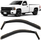 in-Channel Incredibly Durable Rain Guards Compatible with Silverado/Sierra 1500 2007-2013 Regular Cab, Window Deflectors, Vent Deflector, Truck Accessories 2pcs - 307265