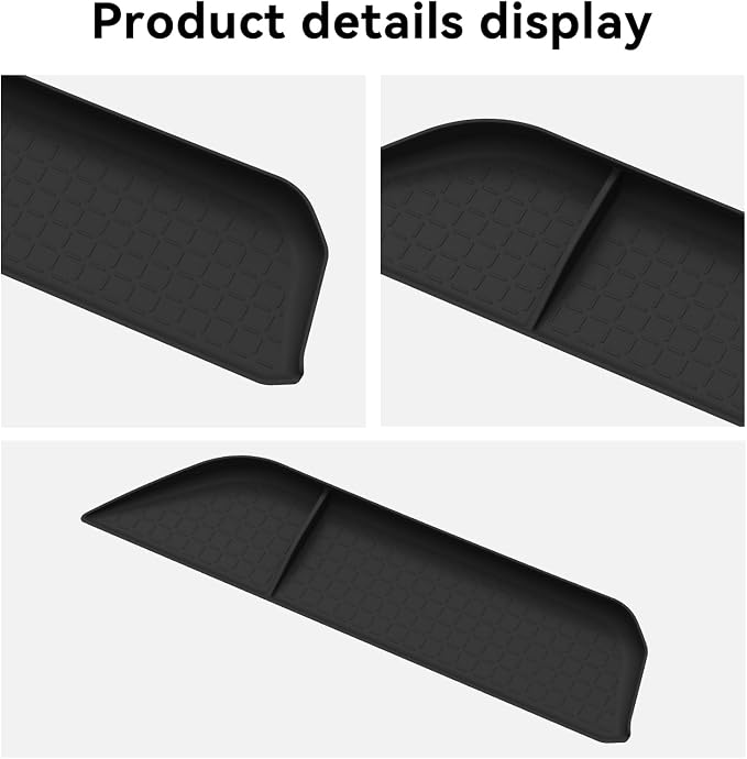 co-Pilot's Dashboard Organizer for Toyota RAV4 2026 Central Control Dashboard TPE Storage Box Interior Auto Accessories Black