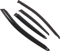 WD2-397 Dark Smoke 4 Pcs Set Window Visor (Outside Mount) Deflector Rain Guard Compatible with 2004-2008 Suzuki Forenza