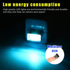 4 PCS USB LED Car Interior Atmosphere Lamp, Plug-in USB Decor Night Light, Portable Auto Ambient Lighting Kit, Universal Vehicle Interior Accessories for Most Cars (Ice Blue)