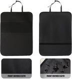 ordinarYone Protector Kick Mat Auto Seat Back Covers with Pockets Water Resistant Kick Protector Auto Interior Accessories