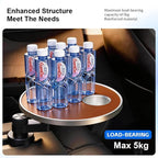 Car Cup Holder Tray, Center Console Mount Car Food Tray Table for Eating, 11 LBS Load Capacity Cup Holder Expander, Universal Car Tray for Drinks, Meals, Laptop, Fits Most Vehicles