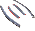 Car Window Rain Guard | Outside Mount Visors Auto Side Window Deflectors | Windows Visor Rain Shields Compatible with 1998-2001 Nissan Altima Sedan | 4 Pcs Set, LGWV2-333, Light Tinted