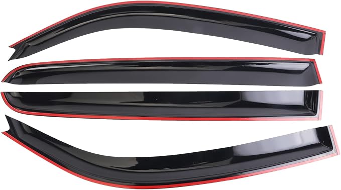 Window Vent Visors Deflectors Rain Guards 4 Piece Set for 2007-2021 Trucks Toyota Tundra Crew Cab 94309