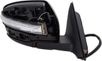 Passenger Side Mirror Assembly Electric Adjustment Non-Heated No Memory Black Compatible with 2014-2017 Nissan Rogue with Turn Signal NI1321254