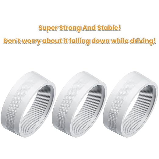 Audio Air Conditioning Button Cover Decoration Twist Switch Ring Trim for Jeep Wrangler JK JKU Patriot 2011-2018, Compass 11-16, Liberty 08-12, Dodge Challenger 08-14 Interior Accessories (White)