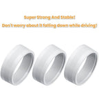 Audio Air Conditioning Button Cover Decoration Twist Switch Ring Trim for Jeep Wrangler JK JKU Patriot 2011-2018, Compass 11-16, Liberty 08-12, Dodge Challenger 08-14 Interior Accessories (White)