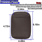 2PCS Large Cup Holder for Car Door - Clip On Vehicle Hanging Water Bottle Drink Holder Car Back Seat Pocket - Scratch-Resistant PU Leather Beverage Storage Organizer for Cars Trucks (Brown)