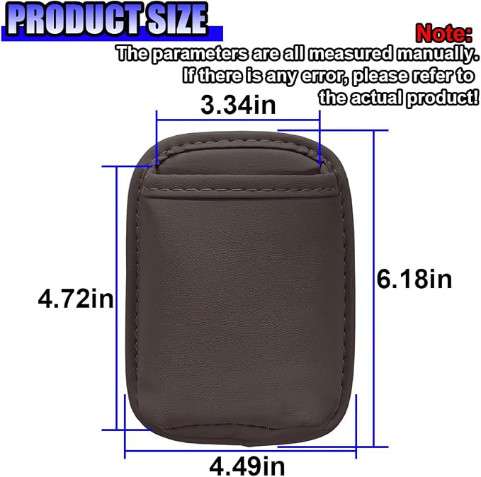 2PCS Large Cup Holder for Car Door - Clip On Vehicle Hanging Water Bottle Drink Holder Car Back Seat Pocket - Scratch-Resistant PU Leather Beverage Storage Organizer for Cars Trucks (Brown)
