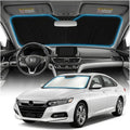 for Honda Accord Sun Shade Windshield Cover - Custom Fit Accord Accessories 2018-2022 Sunshade Foldable UV Protection & Heat Shield Sun Visor Accessories