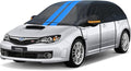 Half Car Cover Top for Hatchback and Small SUV, Windshield Cover for Ice and Snow, Roof Car Cover Waterproof All Weather with Reflective Strips and Side Elastic Hooks. H1 (Up to 133 inch)