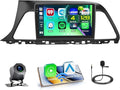 4+128GB Android 15 Car Stereo for Hyundai Sonata 2015-2017 (LHD) Wireless Carplay Android Auto, 9 Inch Incell Touch Screen Car Stereo with GPS, Backup Camera, Bluetooth, FM/RDS, EQ, WiFi, SWC