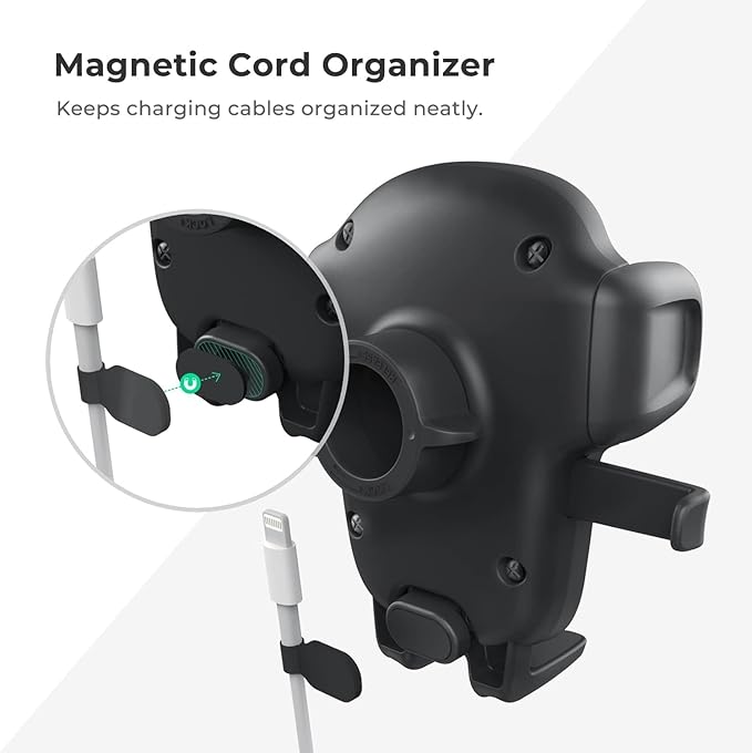 Easy One Touch Signature CD Slot Mount - Universal Car Phone Holder for iPhone, Google, Samsung, Moto, LG, and all other Smartphones