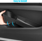 Compatible with 2021-2026 Tesla Model S Door Side Pockets Organizer | 4PCS Front Rear Doors Pockets Inserts Storage Tray for Tesla Model S Accessories 2021 2022 2023 2024 2025 2026