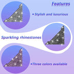 Bling Car Door Corner Edge Guard, 4PCS Anti-Collision Crystal Rhinestone Vehicle Door Edge Bumper Protector Sticker, Automotive Decorative Accessories, Universal for SUV Truck Sedan (Pink)