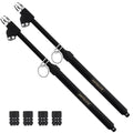 Heavy Duty Tire Pressure Gauge, Straight-on Dual Head Air Pressure Gauge, 10-150PSI 100-1000KPa Tire Air Gauge, Non-Slip Handle and Extended Tube for Semi Truck Car RV Van