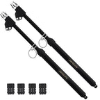 Heavy Duty Tire Pressure Gauge, Straight-on Dual Head Air Pressure Gauge, 10-150PSI 100-1000KPa Tire Air Gauge, Non-Slip Handle and Extended Tube for Semi Truck Car RV Van
