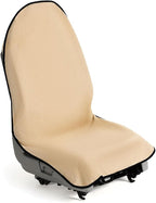Waterproof Sweating Car Seat Cover for Post Gym Workout, Running, Swimming, Beach and Hiking, Universal Fit Anti-Slip Bucket Seat Protector for Cars, SUVs and Trucks, Machine Washable, Beige