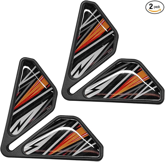 Craedli 2PCS Sport Style Car Door Edge Protector, Anti-Collision Automotive Door Corner Guards, Universal Self-Adhesive Vehicle Exterior Decoration Accessories for Car, Truck, SUV (Orange)