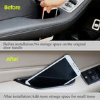Black Front Row Door Side Storage Box Handle Pocket Armrest Phone Container Fits on Mercedes Benz E Class E350 E400 E500 E63 AMG W212 2010 2011 2012 2013 2014 2015