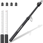 Heavy Duty Tire Pressure Gauge, Straight-On Dual Head Air Pressure Gauge Range 10-150 PSI, Air Gauge & 4 Valve Caps, Semi Truck Tire Gauge for Truck, RV, Car