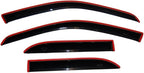 Auto Ventshade [AVS] In-Channel Rain Guards For 2016 - 2023 Toyota Tacoma DOUBLE/EXT CAB ONLY | Window Vent Visors, 4 pcs. - Smoke | 194768