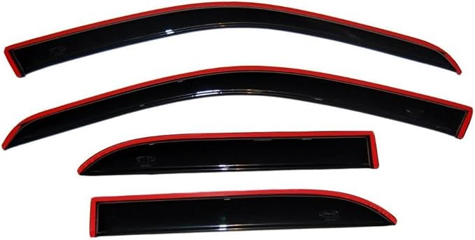 Auto Ventshade [AVS] 194155 In-Channel Ventvisor | 2009 - 2014 Ford F-150 SuperCrew, 2010 - 2014 SVT Raptor SuperCrew - Smoke, 4 pc.