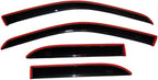 Auto Ventshade [AVS] 194155 In-Channel Ventvisor | 2009 - 2014 Ford F-150 SuperCrew, 2010 - 2014 SVT Raptor SuperCrew - Smoke, 4 pc.