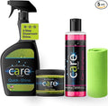 Care Car Wash Care Kit, Essential Car Cleaning Supplies, for Trucks, SUVs, and More, 5-Piece Set with Shampoo, Spray, Gel Wax, Microfiber Towels