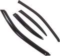 WD2-643 Dark Smoke 4 Pcs Set Window Visor (Outside Mount) Deflector Rain Guard Compatible with 2001-2004 Kia Spectra Sedan