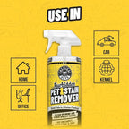 Furbidden Pet Stain Remover for Car & Home, Carpet & Upholstery Cleaner, Eliminates Pet Odors & Stains from Urine & Vomit, Multi-Surface Pet Odor Neutralizer - from (32 Fl Oz)