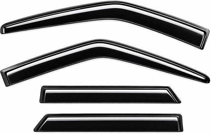 2019-2026 Tape-On Rain Guards for Chevrolet Chevy Blazer (Crossover) Side Window Visor Deflectors LT RS Premier Durable Tinted Shades 2020 2021 2022 2023 2024 2025