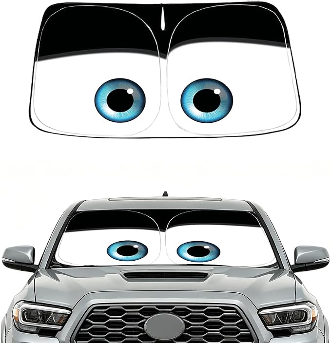 Windshield Sun Shade for Toyota Tacoma 2016-2025 2026 Accessories 2Dr 4Dr Pickup Truck Accessories Car Shades Front Windshield Sunshades UV Heat Protector (Tacoma)