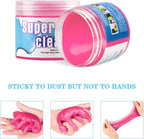 Cleaning Gel for Car, Universal Vehicle Interior Detailing Cleaning Putty Gel, Detail Cleaner Tools for Keyboard Vent PC Laptop Camera, Automotive Duster Remover Cleaner Accessories (Pink)