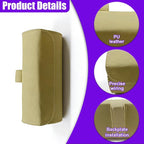 Sunglasses Holder for Car Sun Visor, Leather Car Sunglass Holder with Hidden Magnetic Closure, Clip On Glasses Case, Universal Storage Box Organizer Accessories (Beige)