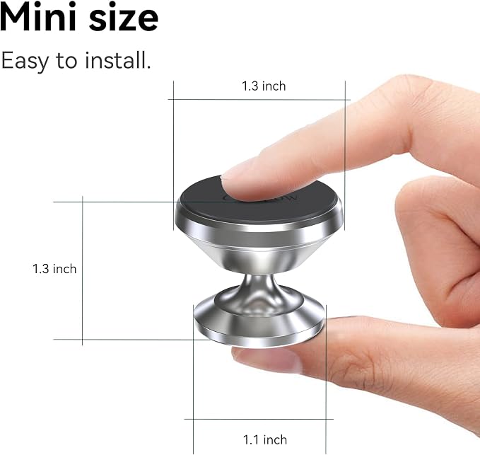 【2 Packs Magnetic Phone Holder for Car【Strong Magnet】 Phone Holders for Your Car Phone Holder Mount【4 Metal Plate】 Universal Car Accessories for Women Men for iPhone Samsung Speakerphones