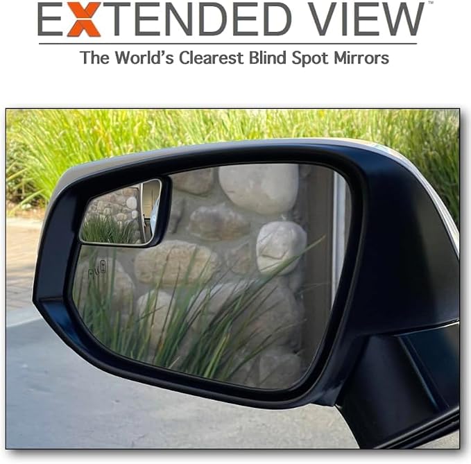 Custom Blind Spot Mirrors- Compatible with 2019-2025 Toyota Rav4 | blind spot mirrors compatible with 5th Generation Rav4 factory mirrors | 2 Piece Set (Left & Right)