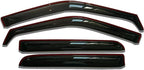 in-Channel Window Visors Rain Guards Side Wind Deflectors for Ford F150 2015-2020 SuperCrew/Crew Cab, Ford F250-F550 2017-2025 Super Duty SuperCrew/Crew Cab, Vent Guard Shade Sun 194975 4-Pieces Set