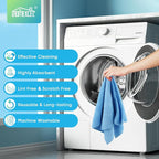 Blue Microfiber Cleaning Cloth, 12 Pack Premium Microfiber Towels for Cars, Lint Free, Scratch-Free, Highly Absorbent, Reusable Cleaning Rags for Car, Household, Kitchen, Window,11.5"X11.5"