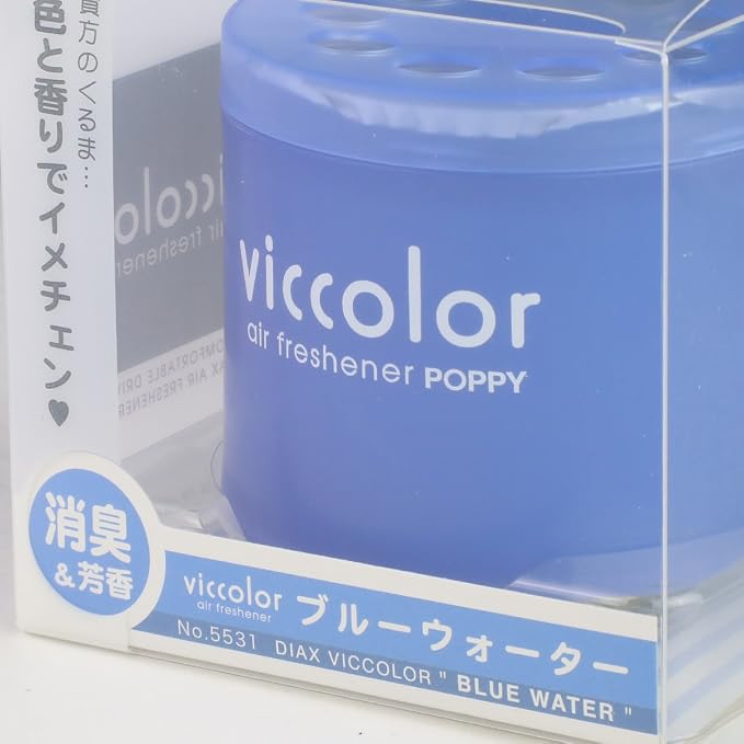 VicColor Gel Based Japanese Under-The-Car Air Refresher/Odor Eliminator Can (Blue Water Scented)