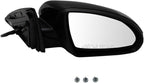 Driver & Passenger Side Power Mirror Set Paint to Match Manual Fold Compatible with 2016-2018 Kia Optima KI1320200 KI1320223 KI1321200 KI1321223