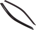 WD2-213 Dark Smoke 2 Pcs Set Window Visor (Outside Mount) Deflector Rain Guard Compatible with 1994-1997 Honda Accord Coupe