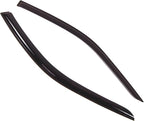 WD2-213 Dark Smoke 2 Pcs Set Window Visor (Outside Mount) Deflector Rain Guard Compatible with 1994-1997 Honda Accord Coupe