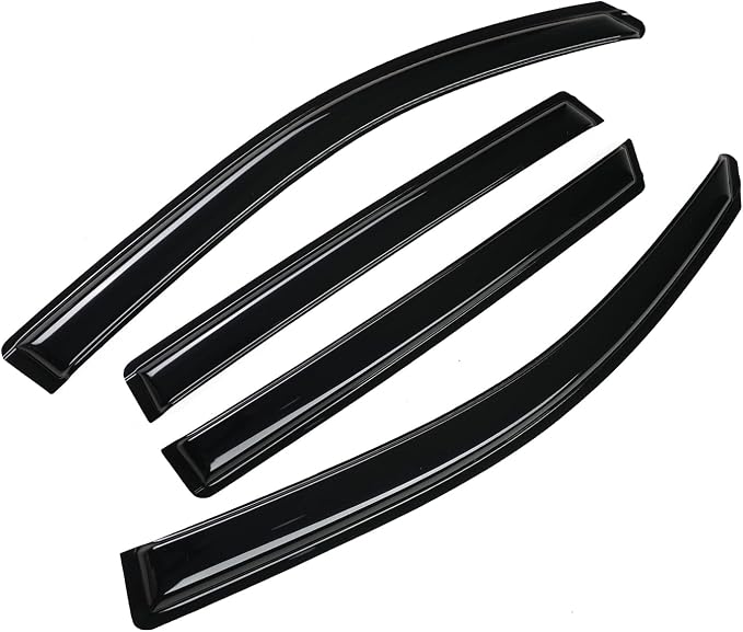 Tape-On Rain Guards Window Visor Fit for 2016-2022 Honda Pilot Window Vent Deflector Visors 4 Pcs-94557