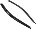WD2-214 Dark Smoke 2 Pcs Set Window Visor (Outside Mount) Deflector Rain Guard Compatible with 2003-2007 Honda Accord Coupe