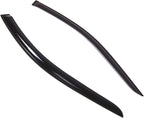 WD2-214 Dark Smoke 2 Pcs Set Window Visor (Outside Mount) Deflector Rain Guard Compatible with 2003-2007 Honda Accord Coupe