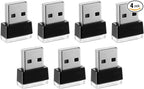 7 PCS USB LED Car Atmosphere Lamp, Mini Night LED Vehicle Trunk Ambient Lighting Kit, Portable Plug-in USB Interface Vehicle Decor Atmosphere Lamp, Interior Car Accessories