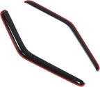 WD2-139i Dark Smoke 2 Pcs Set Window Visor (in-Channel) Deflector Rain Guard Compatible with 1980-1996 Ford Bronco